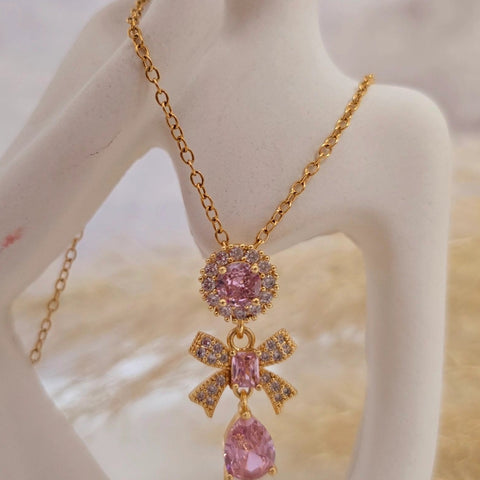 Swarovski Bow Stainless Steel Necklace
